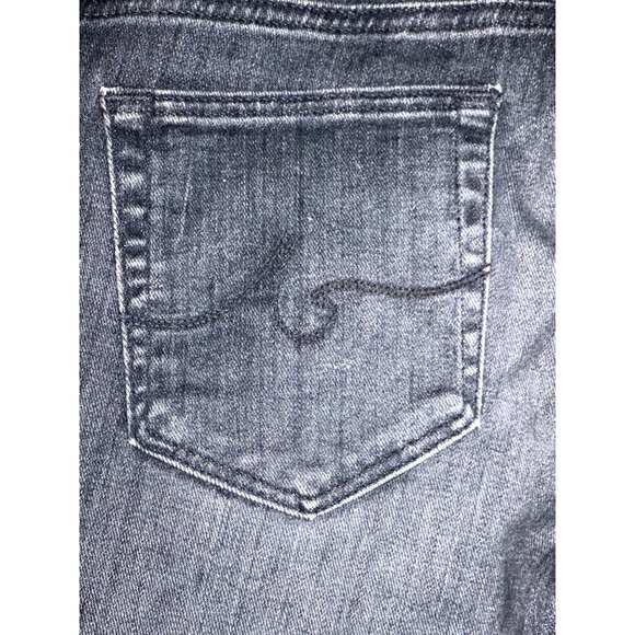 AG Adriano Goldschmied The Prima Ankle Cigarette Jeans Black Denim Frayed Hem 23 - Picture 5 of 16